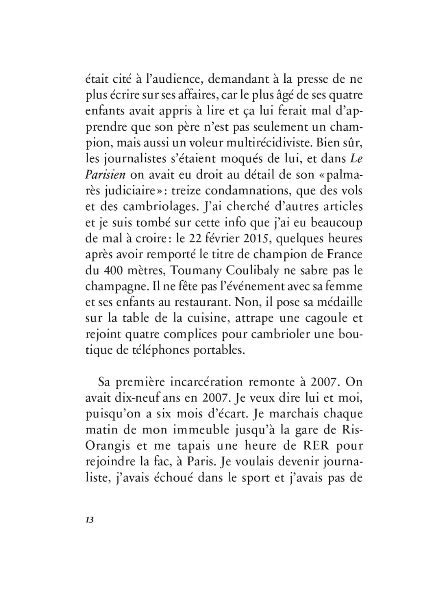 Ne t'arrête pas de courir Mathieu Palain