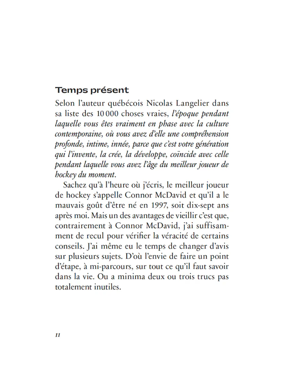 La vie ressemble à ça